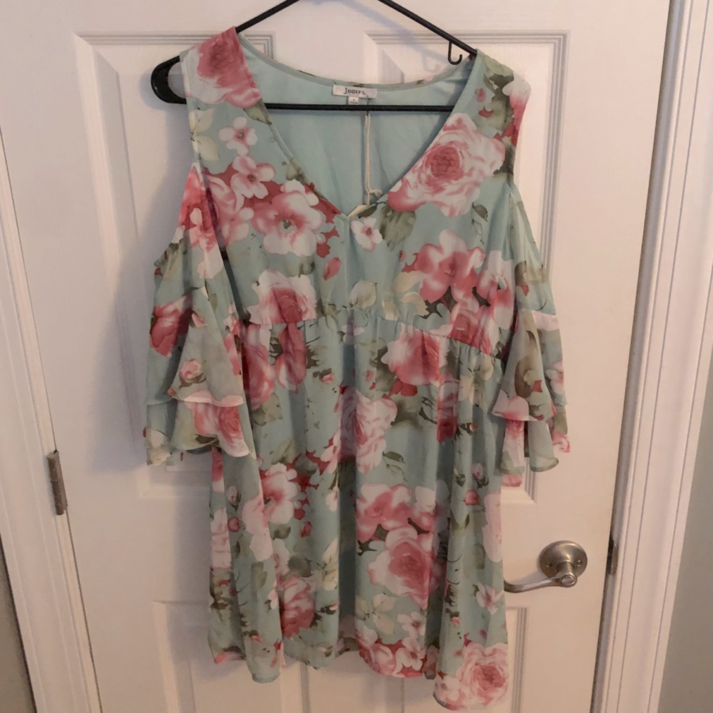 Cold shoulder dress